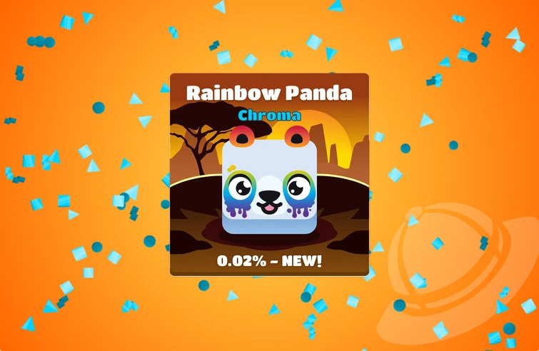rare rainbow panda