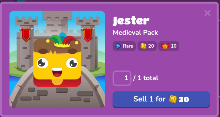 jester blook in game details