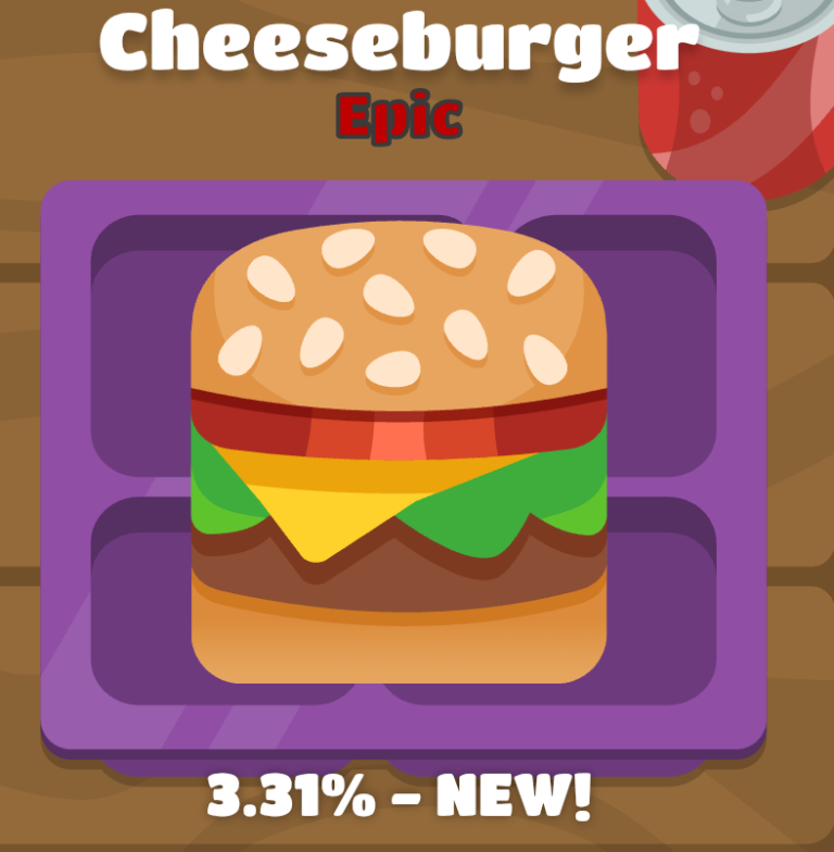 CheeseBurger Blook 2 Appereance of cheeseburger blook when you first get it