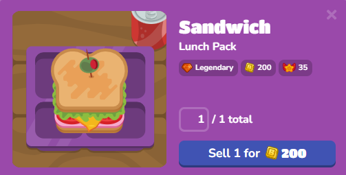 sandwich blook in game details