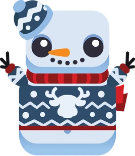 Blue Sweater Snowman 1 Bluesweatersnowman