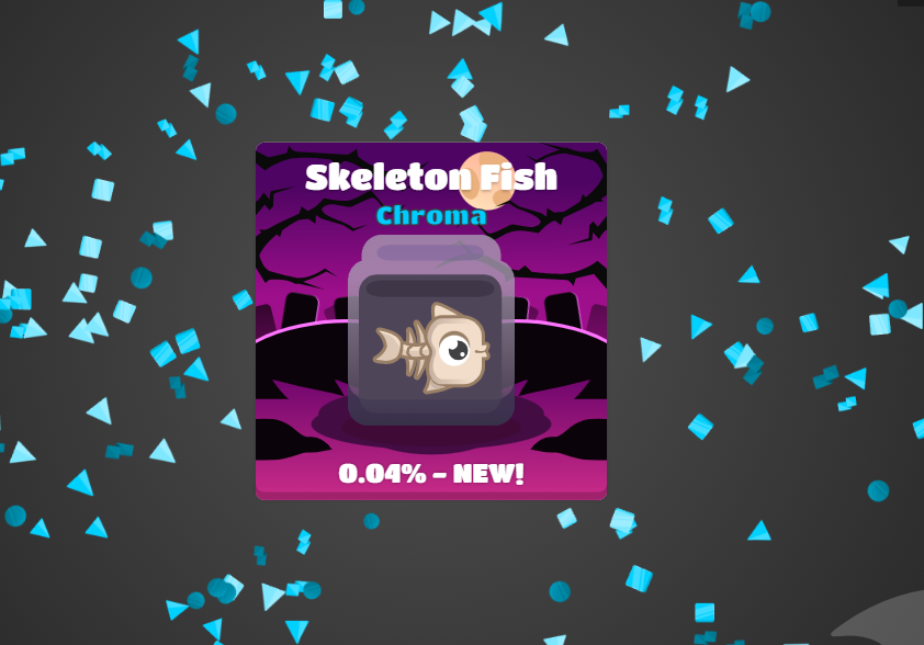 when you first get skeleton fish blook 1