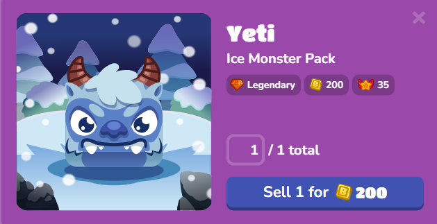Yeti Blook 3 yeti blook in game details 1