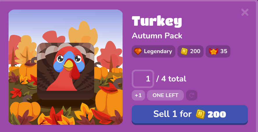 turkey blook in collection