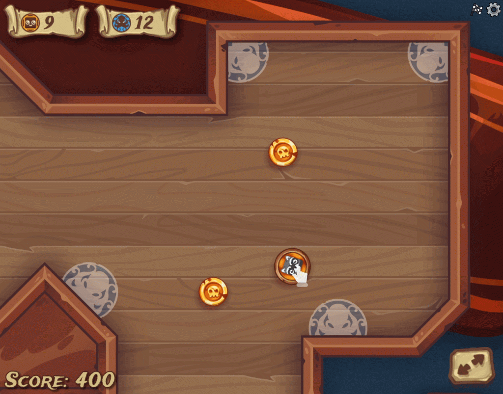 game play of pirate pool