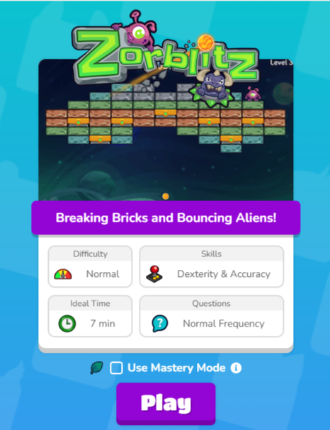 Zorblitz description