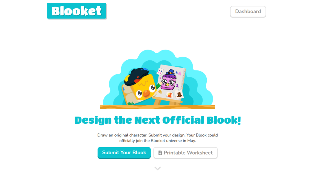 blooket contest page design